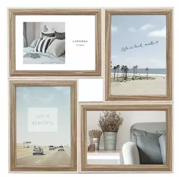 LADONNA AVANTI Photo Frame Wooden L x 4 083886 DF85-40-IV 4-Sided слоновая кость