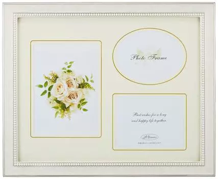 LADONNA Living Photo Frame White 6-cut 3-window NP06-06-WH белый