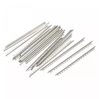 Лады для классической гитары uxcell, накладка на гриф 19 ладов, сменная накладка на гриф гитары, 2 мм, серебристый тон, 38 штук