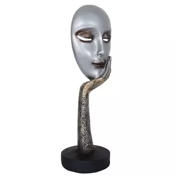 Lady Face Polyresin Showpiece (15 inch Height) Use in Home Decor Gifts