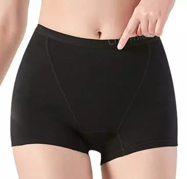 Lady Lazy менструальные шорты боксеры гигиенические трусы моча утечка черные 120 мл [Lady Lazy] (L)