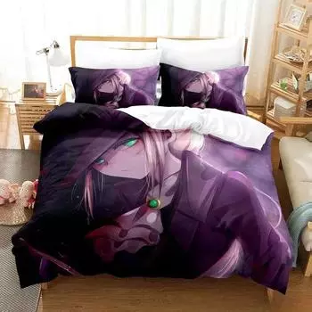 Lady of the Lanterns Bedding Set,Duvet Cover Comforter Bed Set Quilt Cover Pillowcase,King Queen Twin Size Boys Girls Adultse 135x200cm 2pcs