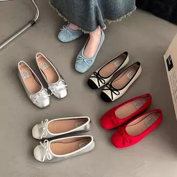 Ladyshoes женские туфли на плоской подошве 2025 года, новые летние туфли Мэри Джейн для бабушки, нежные вечерние туфли, туфли Doudou 35