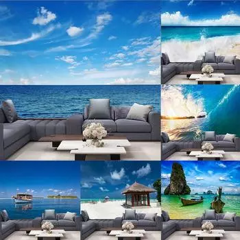 Laeacco японский гобелен с цветением вишни розовый настенное крепление Фудзи гобелен древний храм принт украшения дома 100x75cm