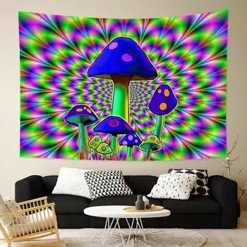 Laeacco японский гобелен с цветением вишни розовый настенное крепление Фудзи гобелен древний храм принт украшения дома 100x75cm