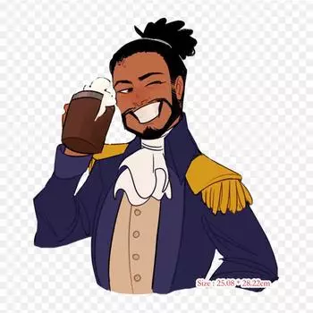 Лафайет художественный музыкальный театр термопереносная печать виниловые нашивки наклейки для одежды DIY аппликации моющиеся нашивки