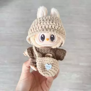 LAFUFU Universal Baby Clothes, Doll Cute New Year Set Diy Accessories, Christmas Gifts,Popmart Bubble Mart Doll Accessories No doll