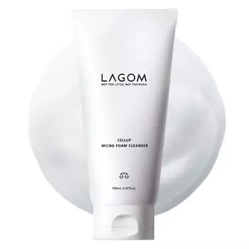 LAGOM Microfoam Cleanser 150 мл. Оригинальный японский продукт. Крем-цветочный аромат. (Средство для снятия макияжа/Очищающее средство для лица)