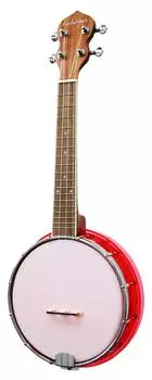 Lahaina Crystal Banjo Ukulele Красный LBU-200RD