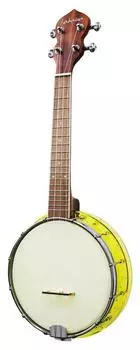 Lahaina Crystal Banjo Ukulele Yellow LBU-200YE