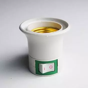 Lai Lighting E27 Лампа Винтовой патрон Держатель лампы Адаптер-переходник с выключателем Вилка европейского стандарта