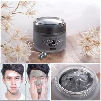 LAIKOU Black Pearl Mask Clay 85г Очищающая грязевая маска для лица 85g