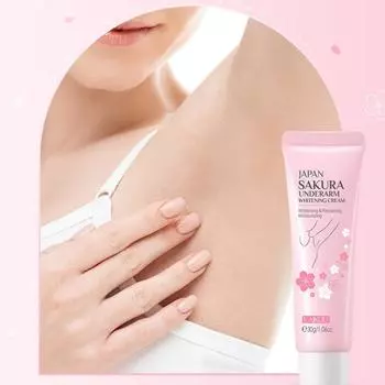 LAIKOU Japan Sakura Отбеливающий крем для подмышек, увлажняющий и осветляющий 30 г 30g