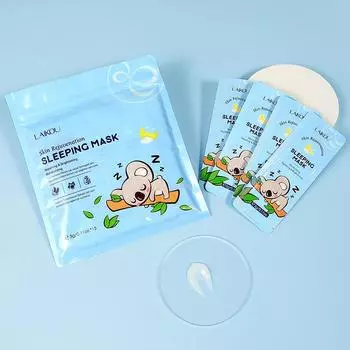 LAIKOU Koala Sleep Facial Mask 3g * 15 Moisturizing, Nourishing and Clarifying Facial Mask Koala
