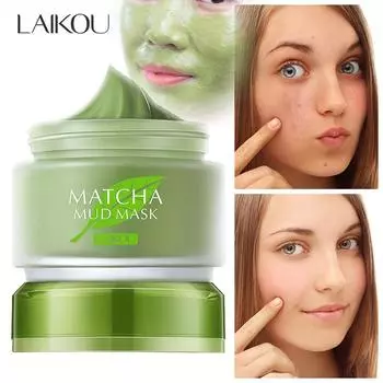 LAIKOU Longjing Matcha Маска из зеленой глины Зеленый чай Грязевая маска Освежающая очищающая грязевая маска 85g