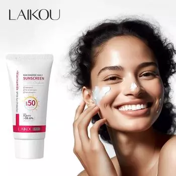 LAIKOU Niacinamide Daytime Sunscreen 50g Moisturizing and Moisturizing Isolation 50G