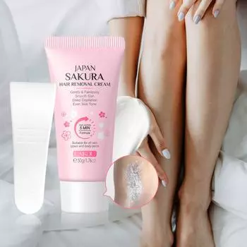 LAIKOU Новый крем для удаления волос Sakura 50 г, не оставляет черных точек, не раздражает кожу 50G