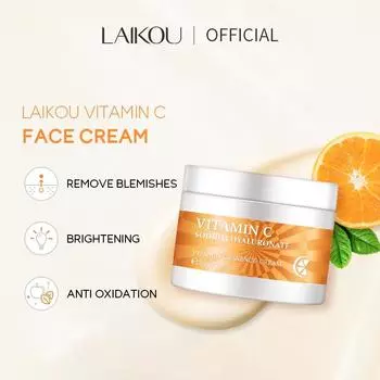 LAIKOU Отбеливающий крем с витамином С для удаления веснушек, осветляющий увлажняющий крем для лица 25 г