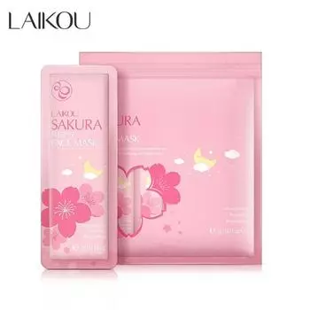 LAIKOU Сакура Ночная маска Уход за кожей от прыщей Увлажняющая успокаивающая маска для лица Увлажняющий крем 3gx15pcs