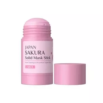 LAIKOU Sakura Solid Face Mask Stick Deep Cleanser Facial Mask Reduces Blackpoints Pores Control Oil Control Moisturizing Mud Face Mask 45g 45g розовый
