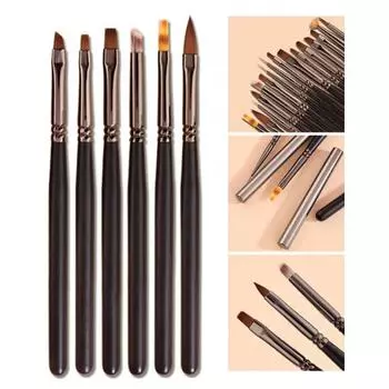 Лайнер для дизайна ногтей, гладкий на ощупь, длительный срок службы, винтажная косметическая ручка из ПБТ для макияжа для новичков 5