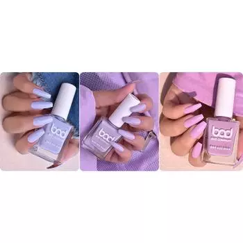 Лак для ногтей без токсинов COMBO Pack of 3 (по 10 мл х 3) (Она босс (пастель)) (10ml each X 3)