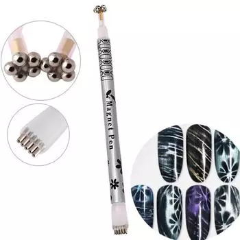 Лак для ногтей «кошачий глаз» Магнитная палочка 3D-эффект Магнитная доска УФ-гель Маникюрный инструмент