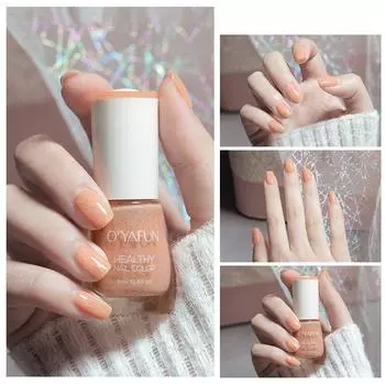 Лак для ногтей можно снять без запекания, быстросохнущий, набор для дизайна ногтей с блестками здорового телесного цвета, можно снять и защитить лак для ногтей Normal Specifications