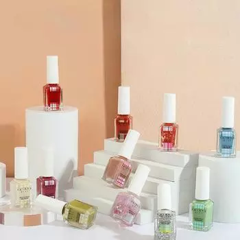 Лак для ногтей Не требует выпекания Стойкий Не отслаивающийся Быстросохнущий Телесного цвета Блестки Лак для ногтей 10ML