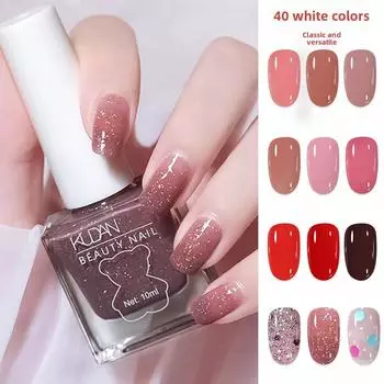 Лак для ногтей Стойкий, не требующий выпекания, прозрачный, не требующий сушки, маслянистый лак для ногтей, быстросохнущий лак для ногтей