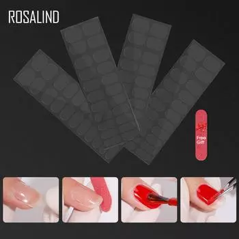 Лак для ногтей в салоне красоты, защитная наклейка, 1 шт., пленка для лака для ногтей, двухрядная наклейка 22, может оторваться