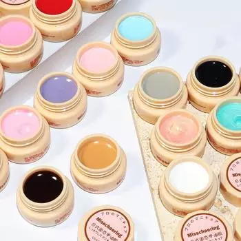 Лак для ногтей высокой яркости, 5 мл, пигментированный, отличная насыщенность, твердый кремовый гель для дизайна ногтей 1