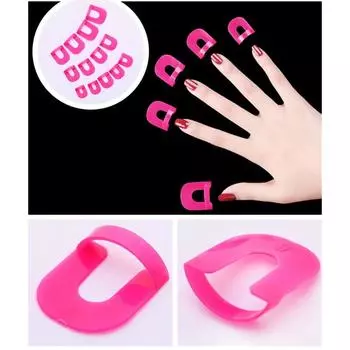 Лак Щит Уход за ногтями Зажим для защиты от затопления Ногтей Палец Щит Уход за ногтями 1set