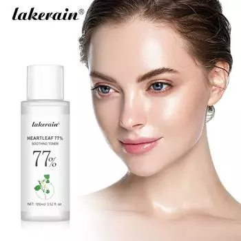 Lakerain 77% Houttuynia Cordata Soothing Toner Освежающий, увлажняющий, увлажняющий, успокаивающий кожу 1pcs