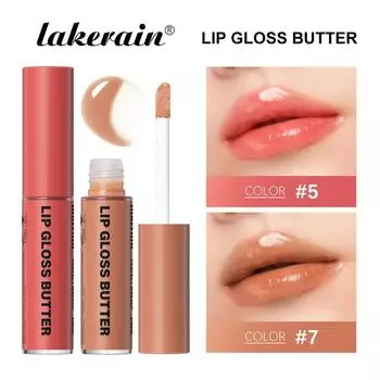 Lakerain Butter Light Lip Glaze Питательный зеркальный блеск для губ Стойкая цветная глазурь для губ Жидкость для окрашивания губ 01