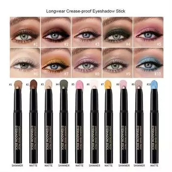 lakerain Кремовые тени для век Карандаш для макияжа Easy Color Lazy One Touch Eye Highlight Reclining Silkworm Eyeshadow Pen