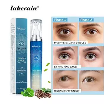 Lakerain Rolling Eye Cream для мужчин, женщин, женщин и женщин Eye Big Eye Improve Black Circles Eye Essence 1pcs