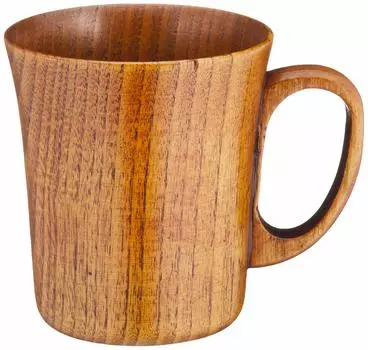 Лакированная чашка Nagao с кружкой для рук из дерева WK-X3 коричневый