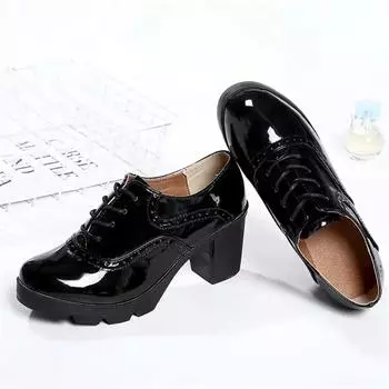 Лакированная кожа с большой подошвой на каблуках Туфли женские кроссовки женские брендовые роскошные маленькие белые женские туфли на каблуках спортивные Tenise 35