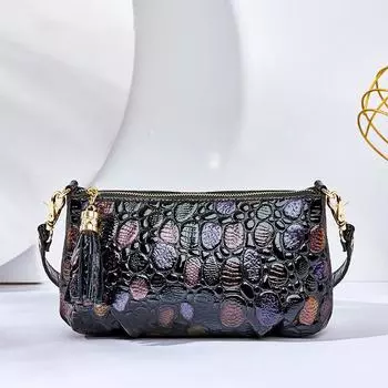 Лакированная кожаная сумка для женщин, новая большая вместительная сумка, модная сумка для мам среднего возраста, сумка через плечо на одно плечо