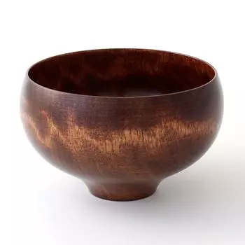 Лакированная посуда Kishu Tsunoda Seibei Shoten Bowl, миска для супа, пригодная для мытья в посудомоечной машине, деревянная лакированная посуда Mizume Sakura TSUBO Brown Single Item BC. WM-403043 коричневый