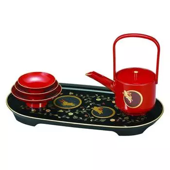 Лакированная посуда Maeju Кролик Арабеска Tosoki 7L-014