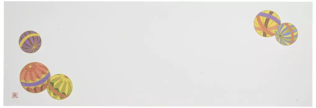 Лакированная посуда Wakaizumi, высококачественный коврик для палочек, серия Auspicious Pattern, узор Temari, 100 штук, B-27-63