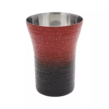 Лакированный стакан Kasyou Studio Kasho Koubou Keyaki Bijin Vermilion Small киноварь