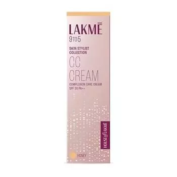 Lakme 9 To 5 Complexion Care Face CC Cream, мед, SPF 30, маскирует темные пятна и недостатки, 30 г
