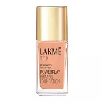 Lakme 9 To 5 Primer + Matte Perfect Cover Liquid Foundation, полное покрытие, со встроенным праймером для безупречного макияжа, стойкий макияж, холодный оттенок слоновой кости, 25 мл