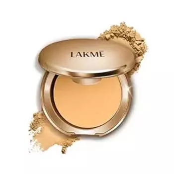Lakme 9 To 5 Primer + Matte Powder Foundation Compact, крем цвета слоновой кости, стойкая, с возможностью наслаивания покрытия для матового финиша - легкая косметика для лица, 9 г