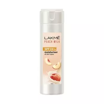 Lakme Peach Milk Moisturizer SPF 24 Солнцезащитный лосьон, удерживает влагу на 12 часов, защищает от солнца SPF 24, 120ml