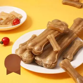 Лакомства для собак Жевательная резинка Кость Устойчивая к укусам палочка для прорезывания зубов у собак Чистка зубов Интерактивные закуски Поощрение за обучение жеванию у питомцев 3 inch 3 pack 55g