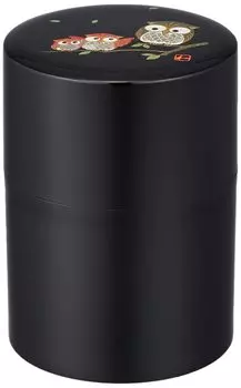 Лаковая посуда Nakatani Brothers Shokai Yamanaka Hime Tea Caddy Black Fukuro 2.0 (Фукуро) 33-4806 -